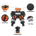 thumbnail image 3 of European Standard External Thread Double Passage With Nipple Valve Water Divider Garden Joint Diverter Valve European Regulations, 3 of 5