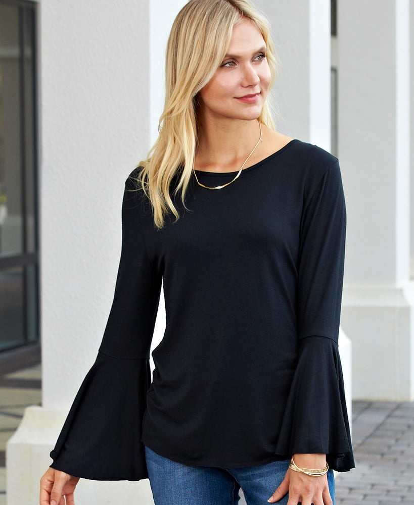 flowy bell sleeve tops