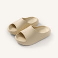 thumbnail image 2 of PEASKJP Girls Slippers Kids Toddler Slippers for Boys Girls Baby Slip on Baby Sock Shoes Lightweight Outdoor Walking Shoes (Khaki,3), 2 of 5