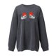 thumbnail image 3 of Blusa de manga larga suelta con estampado de moda para mujer, blusas informales con cuello redondo, sudaderas con capucha Pompotops FGAJ4403, 3 of 4