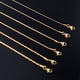 thumbnail image 2 of Cadena de eslabones finos chapada en color dorado, accesorios de joyería de acero inoxidable 316L para el cuello para mujeres, gargantilla de regalo para damas, 2 of 5