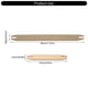 thumbnail image 3 of 5Pieces Weaving Shuttle Natural Wood Weaving Sticks For Knitting Sweaters Scarf Rugs Wall Hanging Tapestry Crafting M, 3 of 5