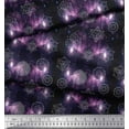 thumbnail image 3 of Soimoi Purple Cotton Jersey Fabric Scared Geometric Galaxy Printed Fabric 1 Yard 64 Inch Wide, 3 of 3