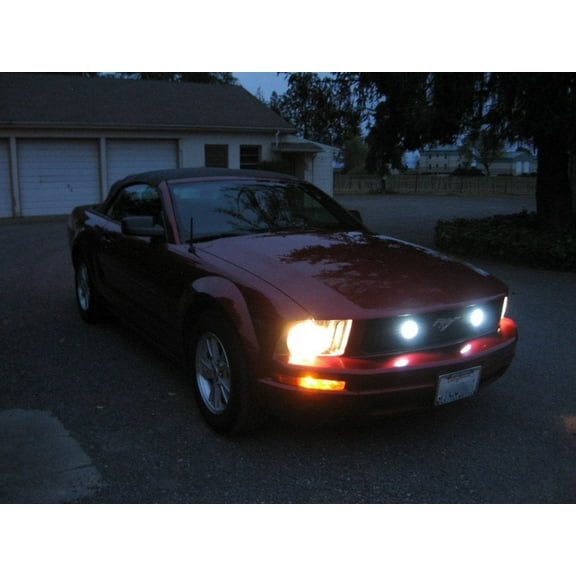 For 2013 2014 Ford Mustang Boss 302 GT Grill Driving Lights Fog Lamps Kit