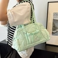 thumbnail image 5 of Puffer Tote Bag Quilted Crossbody Bags for Women Puffy Shoulder Handbag Carry on Weekender Bag Y2k Bow Purse Travel Work, 5 of 5