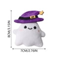thumbnail image 2 of Halloween Pumpkin Squeaky Plush Dog Chew Toy, Soft Stuffed Teething Plaything, Lightweight Interactive Fetch Toy for Small Medium Large Puppies Cats Boredom Relief Halloween Party Supplies, 2 of 6