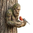 thumbnail image 2 of Resin Waterproof Tree-Hanging Outdoor Sculpture Bird Feeder, Bigfoot Shape, with Hidden Keyhole Hook, Backyard Garden Art Decoration, Suitable for Outdoor Backyard, Terrace and Porch (Sasquatch), 2 of 9