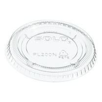 Dart Solo Souffle Cup Lid, Clear and Plastic, Recyclable, 125 Ct
