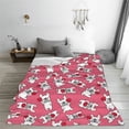 thumbnail image 5 of Honeii French Bulldog And Heart Print Fleece Blanket - Throw Blanket for Bed, Sofa, Couch, Camping, and Travel , Microplush Ultra Soft Warm Blanket-50"x40", 5 of 7