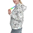 thumbnail image 2 of Fotbe Bicycle Pattern Womens Long Sleeve Hoodie, Pullover Hooded Sweatshirt, Kangaroo Pocket Hoodie with Eye-catching Drawstrings-Large, 2 of 7