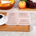 thumbnail image 5 of 10Pcs Meal Prep Container Food Storage Disposable Microwave Safe 3 Compartment Transparent, 5 of 5