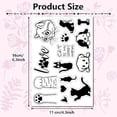 thumbnail image 3 of Cat Dog Paw Print Clear Rubber Stamps Cute Pet Kitty Puppy Animals Bone Transparent Silicone Seals Stamp, 3 of 9