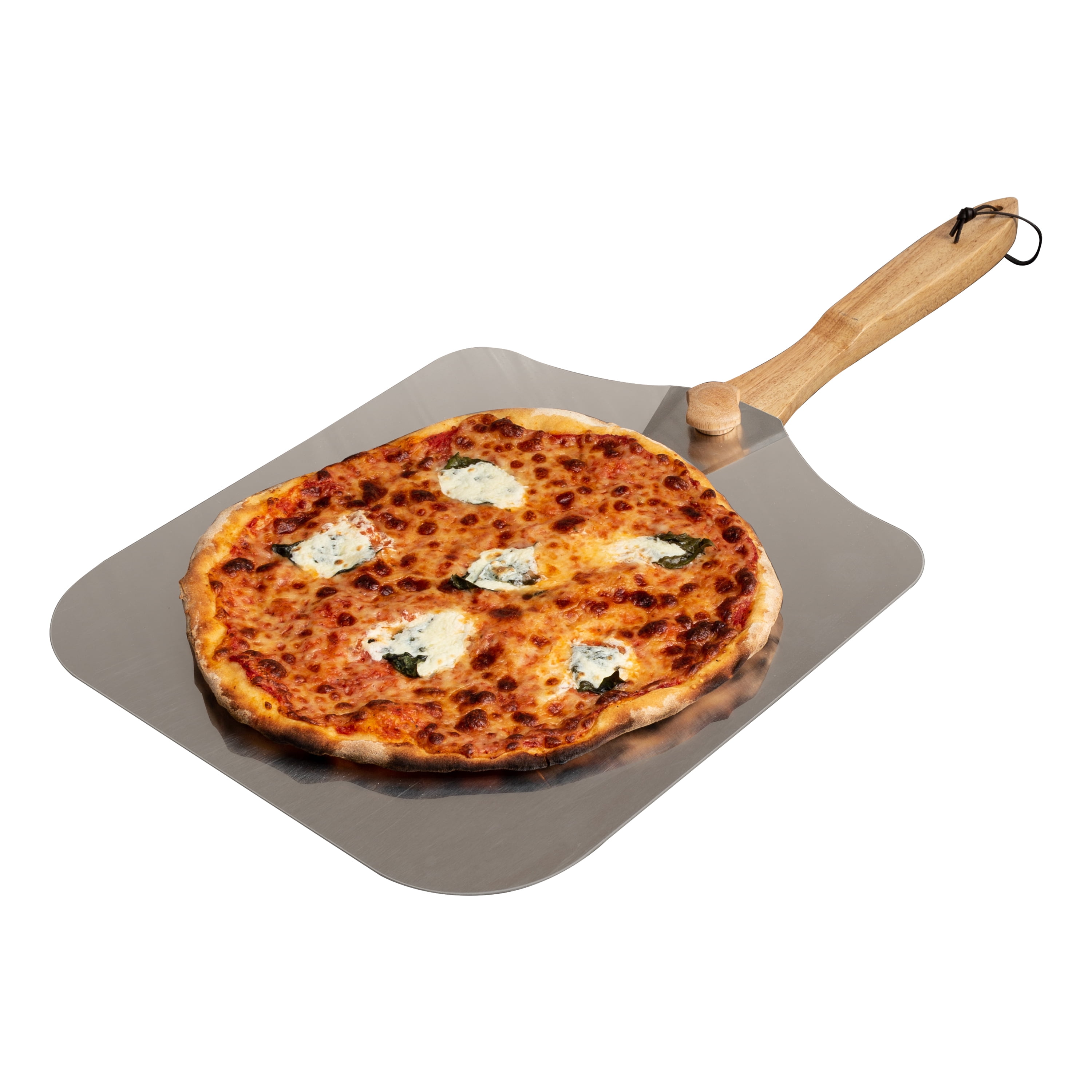 Pizza Peel (12''X 14''), Aluminum Metal Pizza Paddle With Cutter, Pizza Spatula With