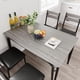 thumbnail image 2 of 5-piece dining set para 4: small square dinette con oak mesa y 4 forrado sillas, perfect para compact kitchens y dining rooms, 2 of 7