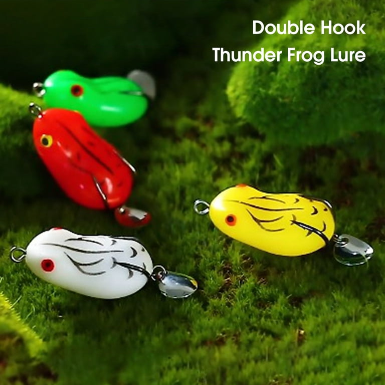 UDIYO 4.2cm-8g/5cm-14g Small Frog Shape Fake Fishing Lure Convenient to Carry  Lightweight Reusable Fishing Lure Bait for Angling 