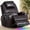 Brown, variant on Dual Motor Power Swivel Rocker Recliner Chair for Adults with Heat and Massage, Electric Wall Hugger Rocking Recliner for Nursery Living Room with LED Lights, USB A&C Ports