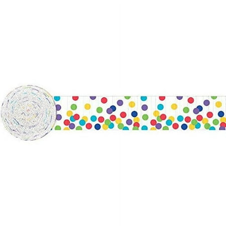 Amscan Dots Crepe Streamer, 81', Multi Color