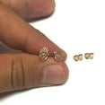 thumbnail image 3 of 14k Yellow Gold Hamsa Shape Stud Earrings, 3 of 3