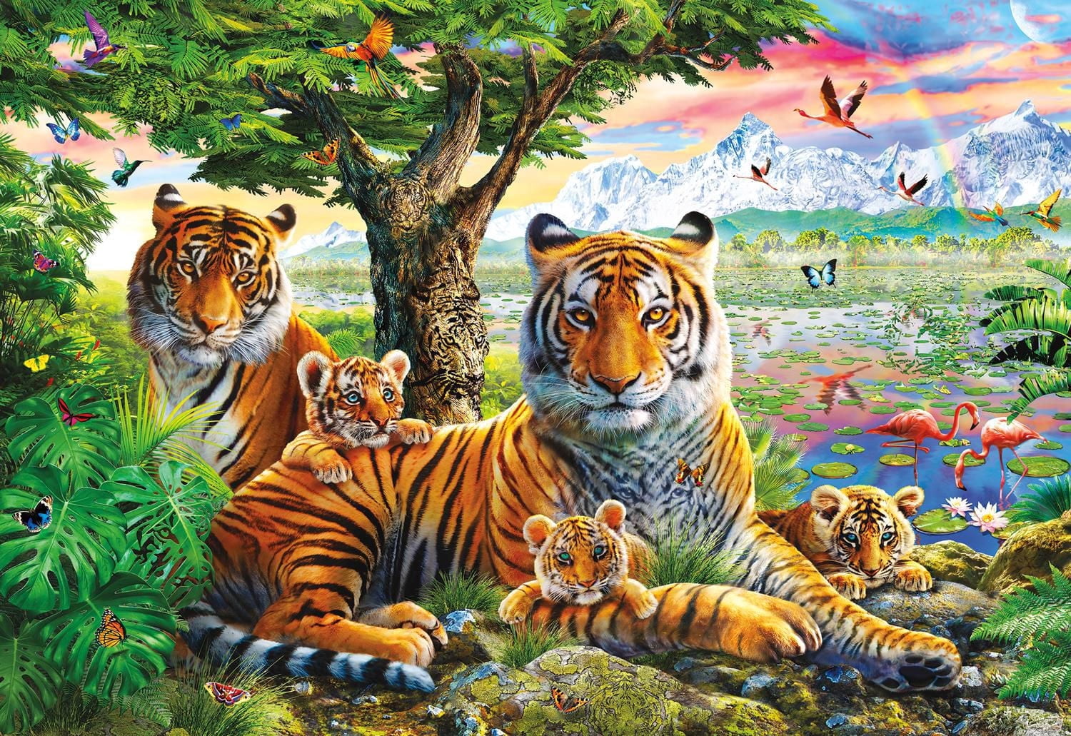 Buffalo Games Hidden Tigers 2000 Piece Jigsaw Puzzle