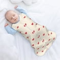 Baby Wearable Blanket 024 Months Pink Heart Background,Sleeveless Summer Baby Sleeping Bag With
