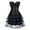 Black Blue, variant on Corsets for Women Bustier 2 Pieces Basques Lingerie Gothic victoria Plus Size Black Blue 2XL