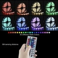 thumbnail image 2 of New LED Strip Lights 32ft Music Sync Bluetooth 5050 RGB Room Light with Remote Control Black, 2 of 7