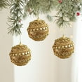 thumbnail image 4 of Mecorevxz 3.15" Glitter Christmas Balls Ornaments Set Christmas Ball,Xmas Sequin Foam Hanging Ornament Decorative Hanging for Tree Home Wedding Holiday Party Decor(B), 4 of 7