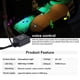 thumbnail image 4 of Luz Led ambiental de pie de coche con USB, encendedor de cigarrillos, retroiluminación, Control de música, aplicación RGB, luces de ambiente decorativas para Interior automático, 4 of 4