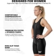 thumbnail image 2 of Exxact Sports Women’s Wrestling Singlet - Adult & Youth Sizes, High-Cut Female Powerlifting Singlet for Competition (Black, Adult Small), 2 of 7