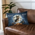 thumbnail image 3 of Happy Halloween Cocker Spaniel Witch Pumpkins Bats Quilt Pillowcase Cockers Dog Lover Gifts Throw Pillow Cover Bed Home Decor - 13012, 3 of 5