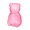 1pcs pink#14, variant on Gummy Bear Container 16inch Clear Plastic - Bear Shaped Cute Gummy Bear Storage Box, Spacious Candy Boxes for Valentine Gift, Valentine's Day & Birthday Party Favors 1pcs blue