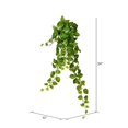 thumbnail image 2 of Vickerman Vickerman 34" Green Pothos Leaf Hanging Bush - FZ190734, 2 of 2