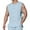 Sky Blue, variant on Leesechin Men's Linen Sleeveless Shirts Button Down Beach Tank Top Basic Solid Shirt Vest with Pocket
