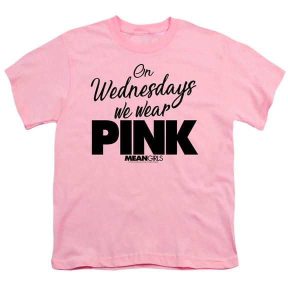 Mean Girls Pink Youth 18/1 T-Shirt Pink