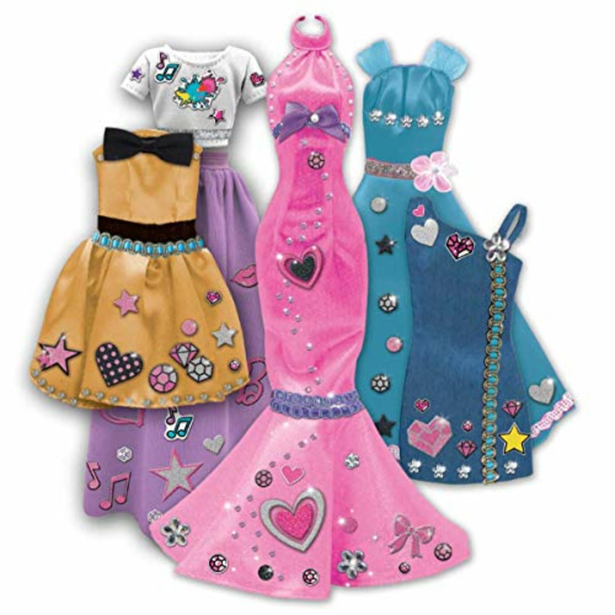 Barbie Be A Real Fashion Designer Classic Design Your Own Barbie Doll Outfits Over 150 Pieces Inside 5 Outfit Set Kids Ages 3 Walmart