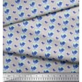 thumbnail image 3 of Soimoi Gray Modal Satin Fabric Bird Folk Art Printed Fabric 1 Yard 42 Inch Wide, 3 of 3