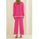 thumbnail image 2 of Conjunto de Suéter de Punto y Pantalones de Pierna Ancha para Mujer PRETTYGARDEN M, 2 of 7