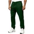 thumbnail image 3 of cocolona Mens Sweatpants Fashion Solid Color Joggers Running Workout Sweat Pants Elastic Waist Comfy Trousers with Pockets, 3 of 7