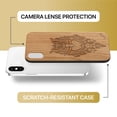 thumbnail image 6 of Case Yard Wooden Case Outside Soft TPU Silicone, Slim Fit Shockproof Wood Protective Phone Cover for Girls Boys Men and Women, Supports Wireless Charging Owl 4 Design case for iPhone-XS-Max, 6 of 7