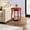 Red, variant on Round Table with Bottom Shelf | Great for Primary Living Spaces | Adds Sophistication and Storage Function