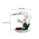 thumbnail image 3 of Bewildely Orquídeas artificiales plantas de flores falsas hermosa imitación vívida para boda hogar balcón arreglo adornos Decoración Blanco, 3 of 6