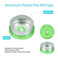 thumbnail image 3 of Uxcell Tapas Flip Off de 20 mm 200PCS Sellos Sin Bisel Tapas Flip Off para Frascos de Vidrio Botellas Liofilizadas, Verde/Plata, 3 of 6