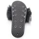 thumbnail image 3 of Diapositivas de piel de zorro compatibles con mujeres - Cómodas con zapatillas de piel con punta abierta para interiores y exteriores, 3 of 3