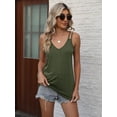 thumbnail image 2 of Wehilion Womens Sexy Deep V Neck Spaghetti Strap Tank Top Loose fit Tops Cute Summer Shirts 2024, 2 of 6