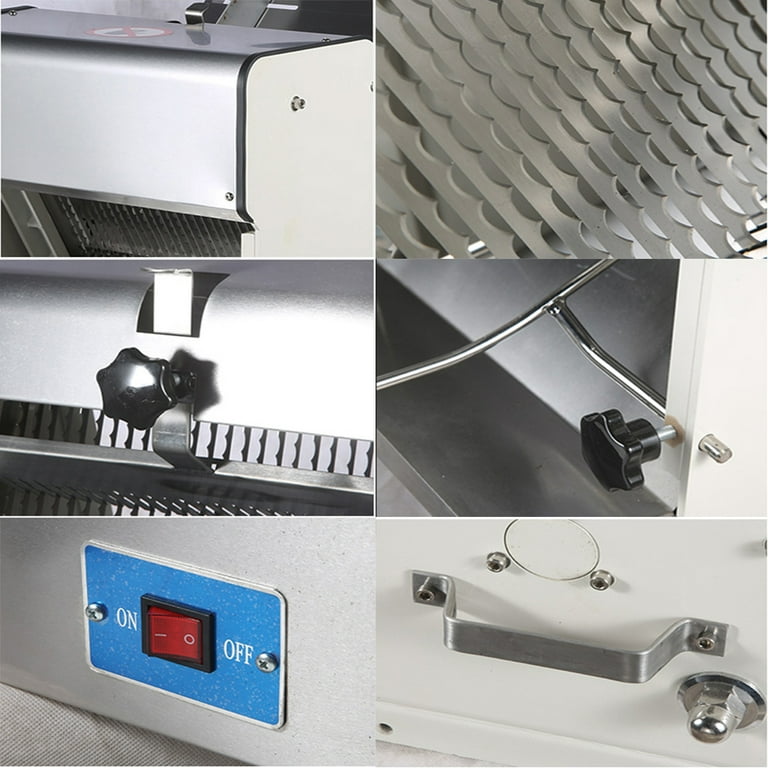 Commercial Toast Bread Slicer Machine 1.2cm Thickness 110V Electric Food  Slicer