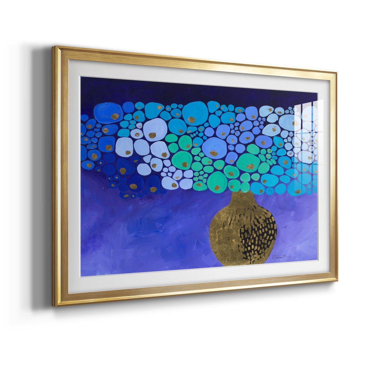 Blue Poppies II Premium Framed Print - Ready to Hang