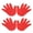 Red, variant on M Buder 2 Pairs Hand Shape Markers Non Slip Palm Spot Marker Children Coordination Training Handprint Sheets Blue (7.87 inches / 20 cm)