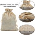thumbnail image 3 of 30pcs Jute Bags 13x18cm Mini Reusable Linen Bags with Drawstring Gift Bags Natural Jute Bags for Party, Wedding, Christmas, 3 of 5