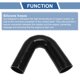 thumbnail image 4 of Ofertas Únicas 51mm/2.01" Codo de Silicona de 135 Grados 4 Capas Intercooler Calentador Turboalimentador Tubería de Entrada de Aire Radiador Tubo de Refrigerante 150mm 1 Pc, 4 of 7