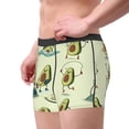 thumbnail image 3 of Wukai Avocado for Exercise Print Men’s Underwear Breathable Boxer Briefs,&nbsp;Moisture Wicking & Breathable-Small, 3 of 7
